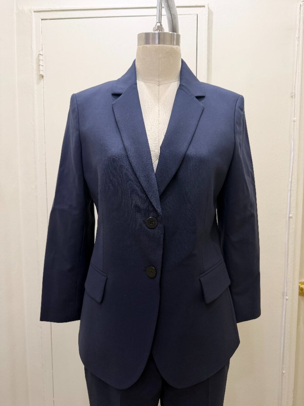 Theory Navy Wool Blend Blazer